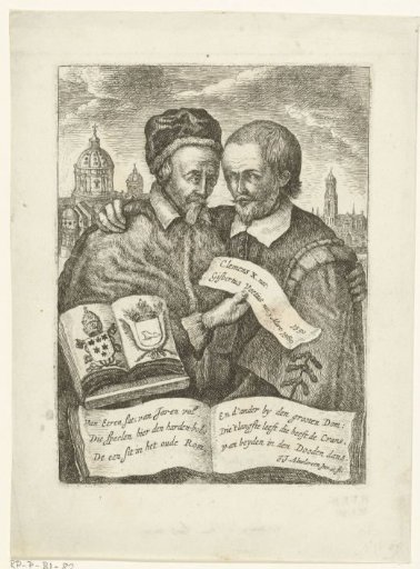 Portraits of Clemens X and Gisbertus Voetius