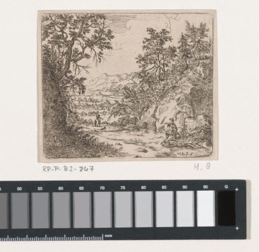 Landscape with a draftsman