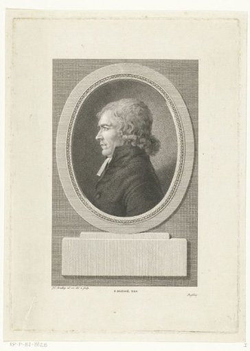 Portrait of the minister Willem Christiaan van Manen