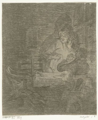 Christ Disappears from the Eyes of Two Disciples during a Meal in Emmaus