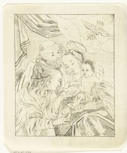 Adoration of the Christ Child by a Man with a Gift