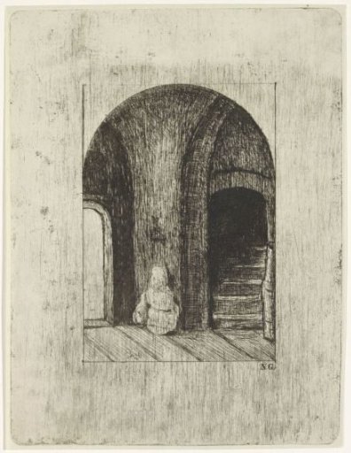 Interior with Staircase and Vaults