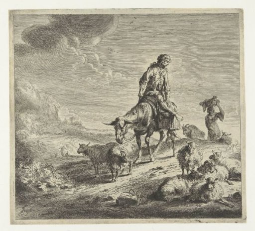 Man on a donkey