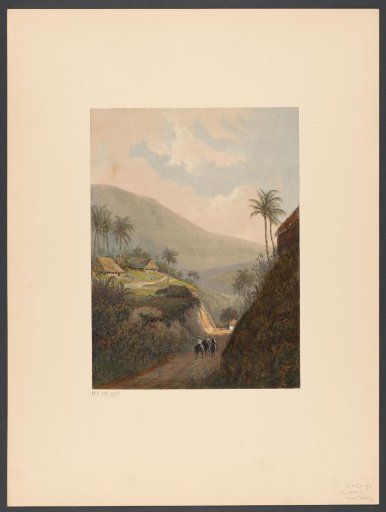 Mountain pass with three riders on Java
