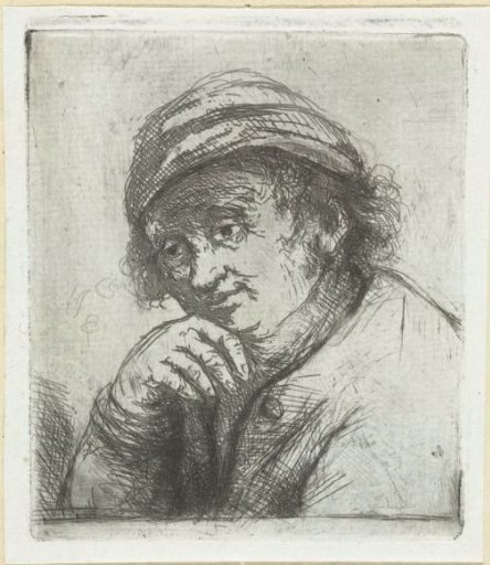 Man with hand under his chin