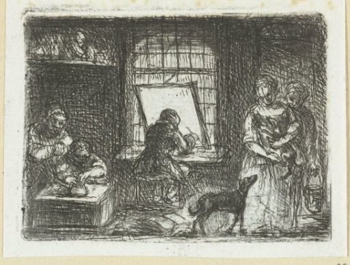 Interior of a print shop