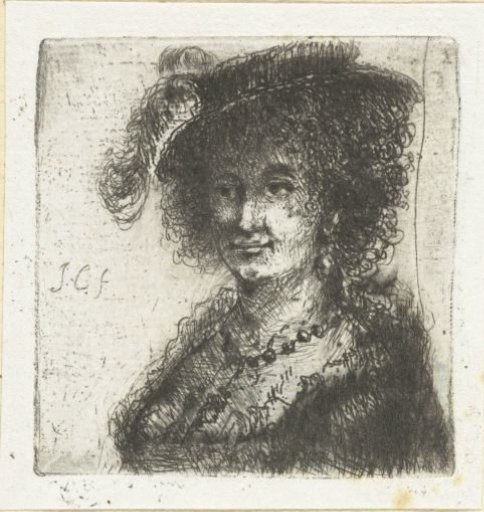 Woman with hat