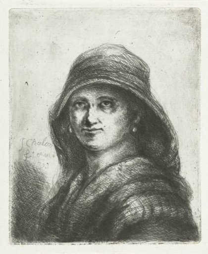 Woman with hood