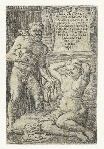 Miser and Woman with a Miscarriage