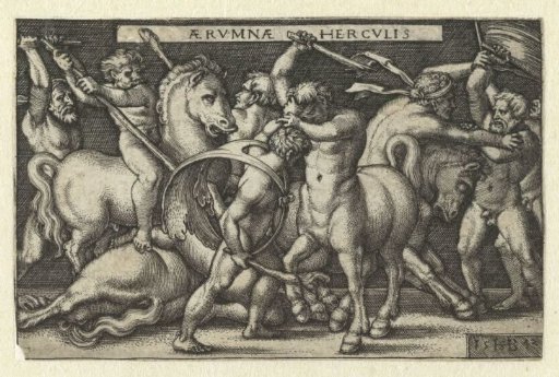 Hercules in combat with centaurs