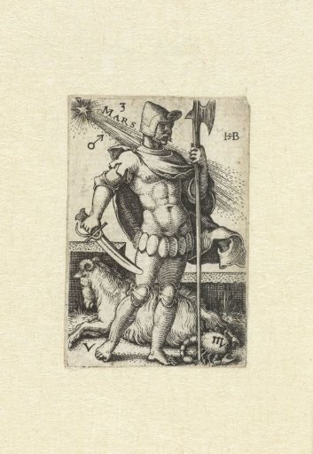 Mars with the constellations Aries and Scorpio