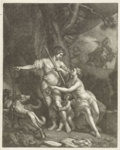 Venus Detains Adonis from the Hunt