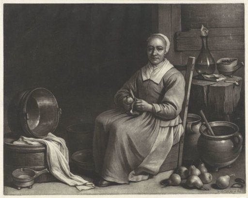 A Woman Peeling Pears