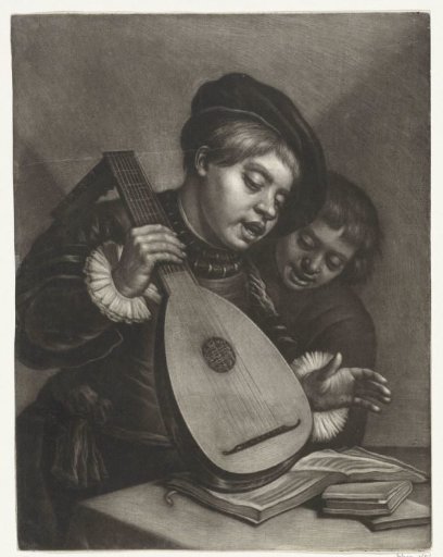 Two singing boys