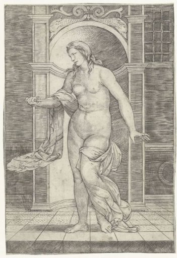 Lucretia stabs herself in the breast