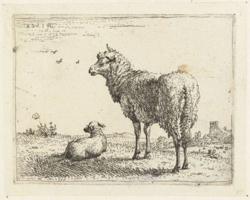 Ewe with a Lamb
