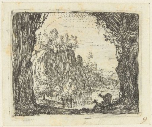 Italianate Landscape with Goats by a River