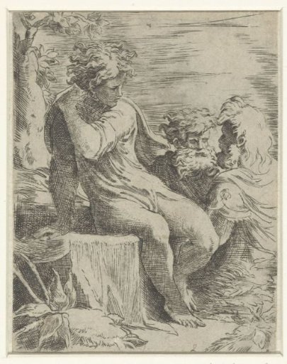 Young Man and Two Old Men