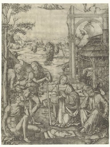 Adoration of the Christ Child by Mary and Joseph and the Shepherds