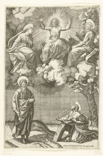 Christ, Mary and John the Baptist with Saints Paul and Catherine of Alexandria