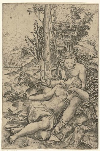 Angelica and Medoro as lovers