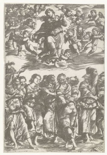 Assumption of Mary with the Apostles