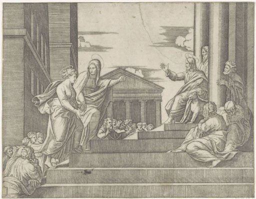 Martha Leads Mary Magdalene to Christ