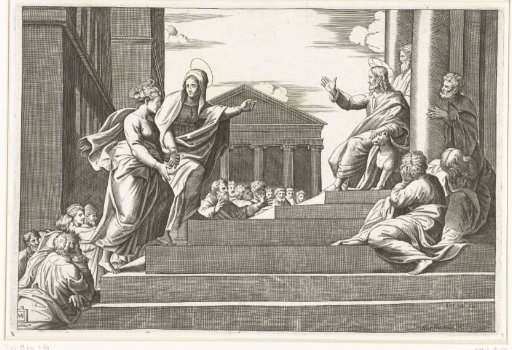 Martha Leads Mary Magdalene to the Preaching Christ