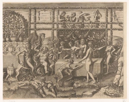 Preparations for the Wedding Feast of Cupid and Psyche (middle part)