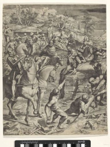 The Crucifixion of Christ (left part)