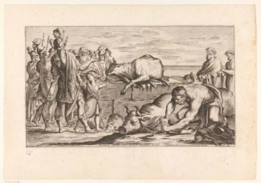 Trojans offering animals to Neptune
