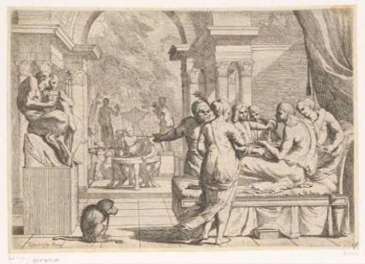 Prodigal Son squandering his inheritance