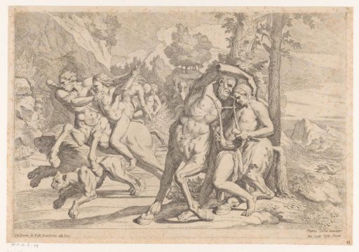 Education of Achilles by Chiron the centaur