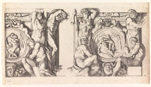 Salmacis and Hermaphroditus / Amor and Pan