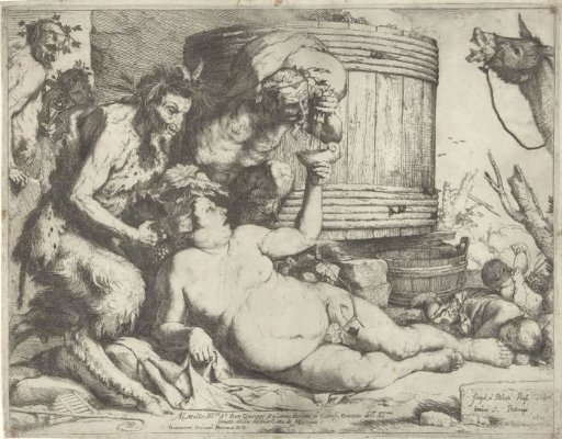 Silenus at the Wine Vat