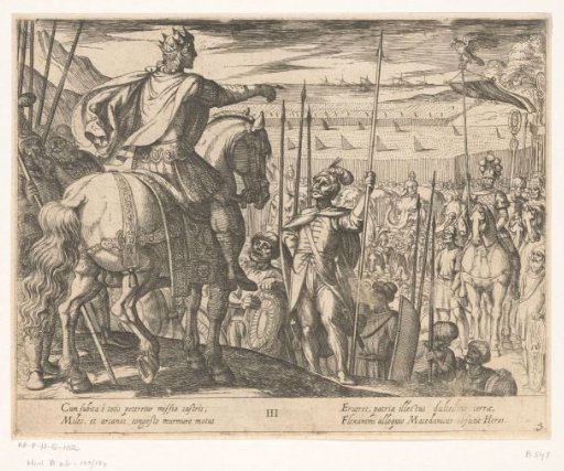 Alexander the Great Instructs the Macedonian Soldiers