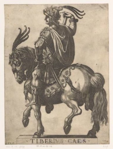 Emperor Tiberius on horseback
