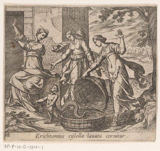 Erichthonius Let Down from His Basket