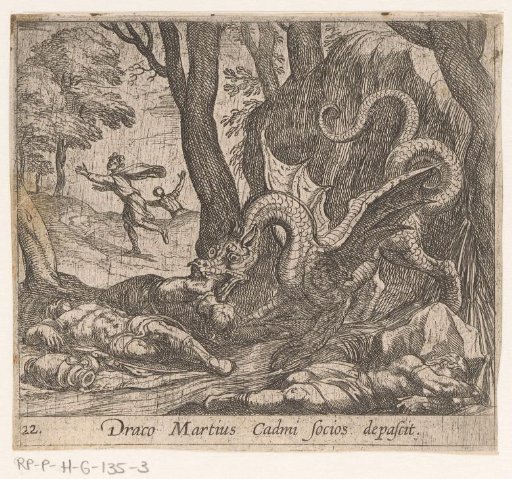 Cadmus's Companions Devoured by a Dragon