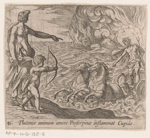 Cupid Shoots His Arrow at Pluto