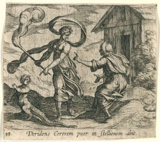 Ceres Turning Ascalabus into a Lizard
