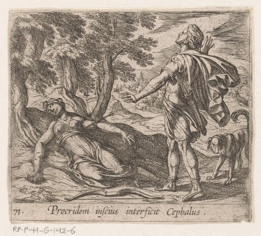 Procris Killed by the Magical Spear of Cephalus
