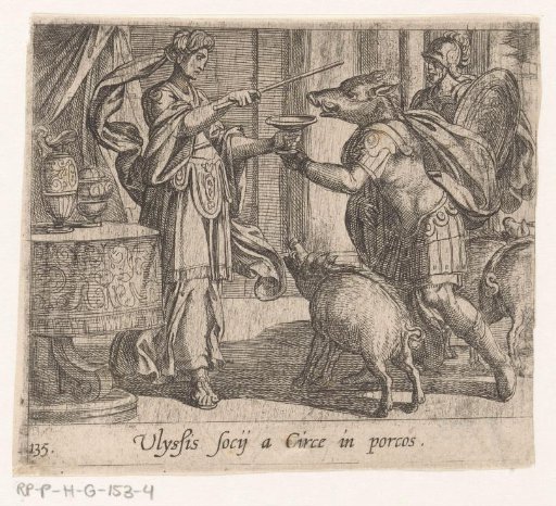 Circe Transforms the Men of Odysseus into Pigs