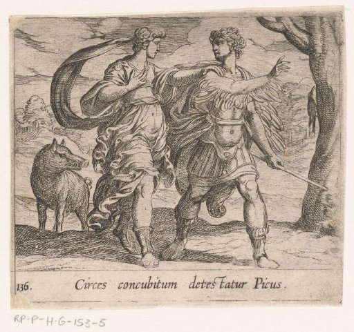 Circe Transforms Picus into a Bird