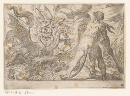 Hercules Fighting the Hydra of Lerna