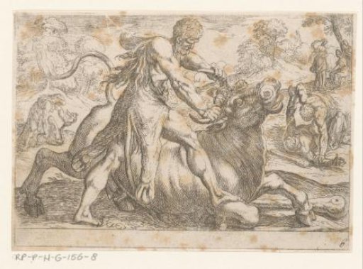 Hercules Wrestling with Achelous