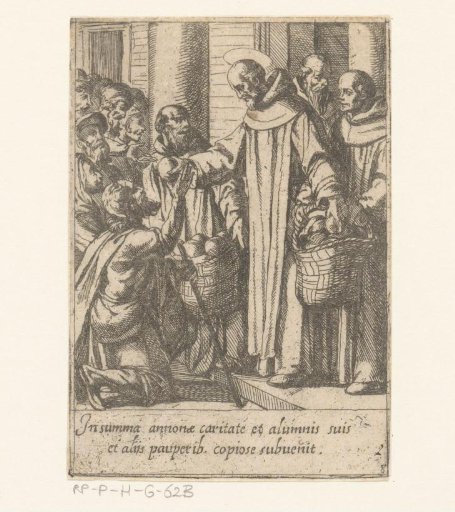 Saint Philip distributes the bread