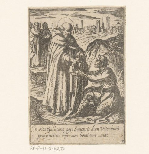Saint Philip heals a leper