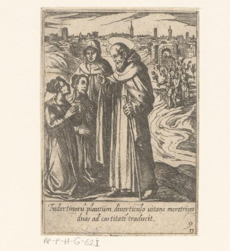 Saint Philip converts two prostitutes to