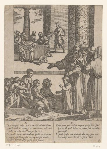 Saint Anthony shows his knowledge of the Gospels at the age of five